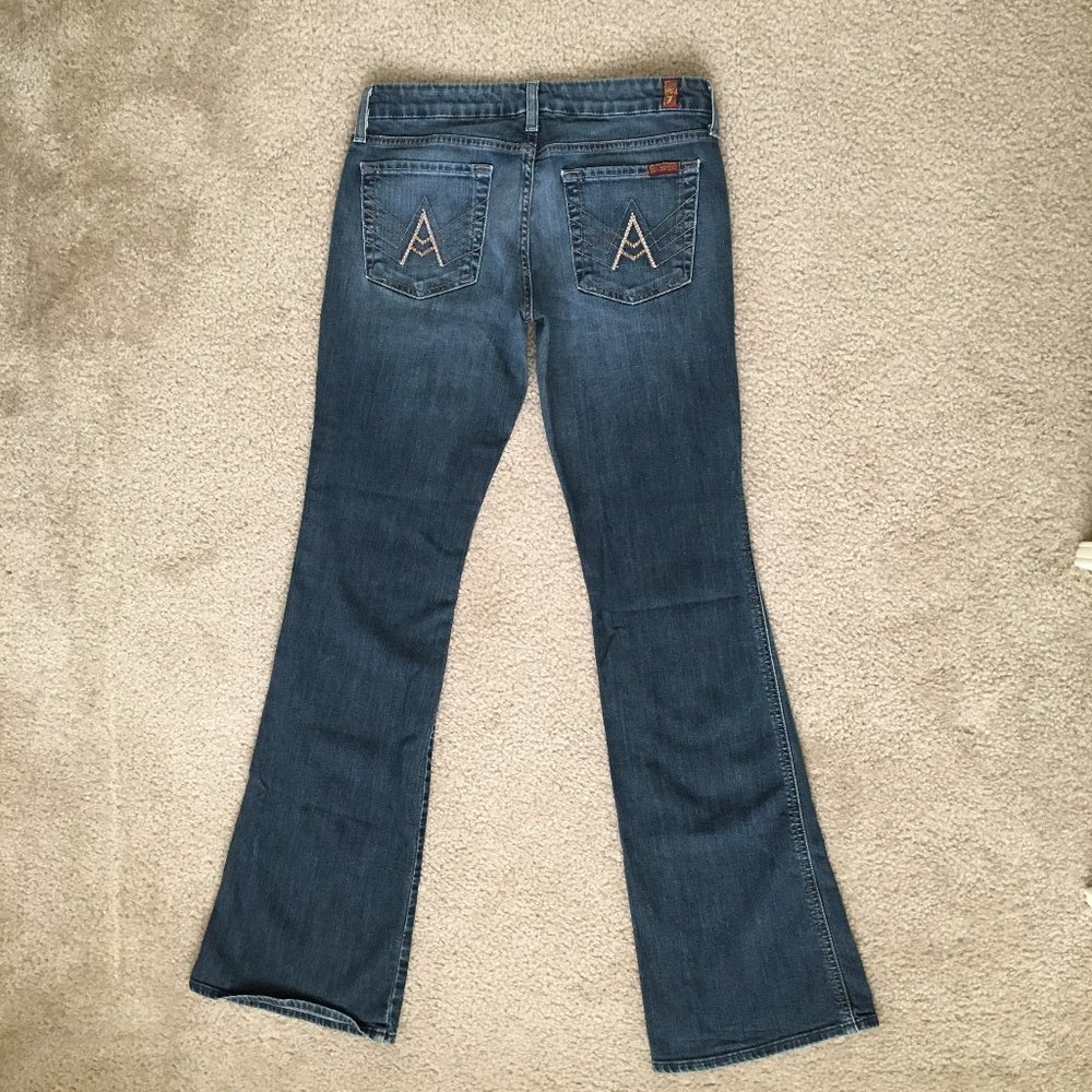 7 for all Mankind Bootcut Low-ride Bling Denim